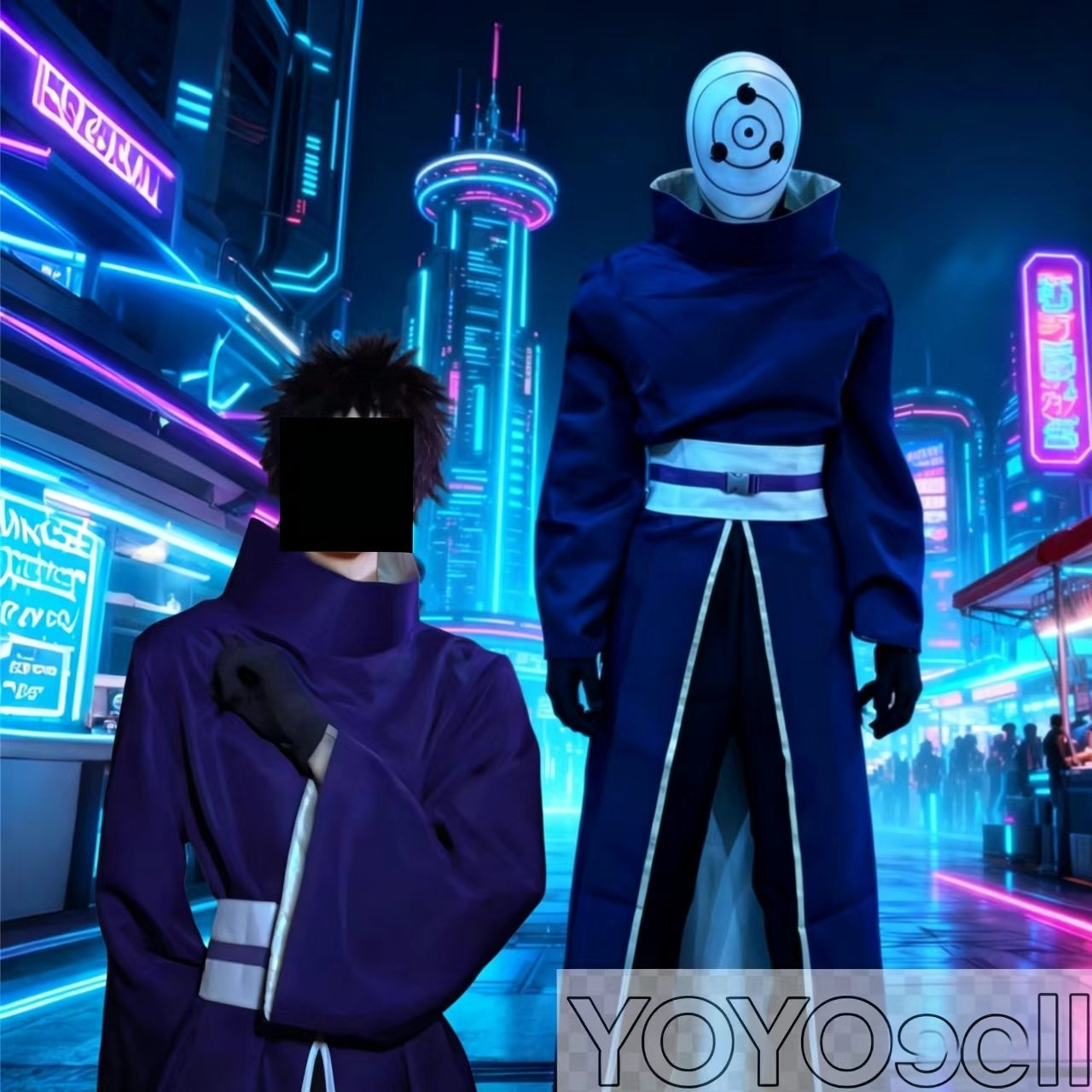 Anime Cosplay Ninja - Kostium Cosplay Obito Uchiha Anime Ninja