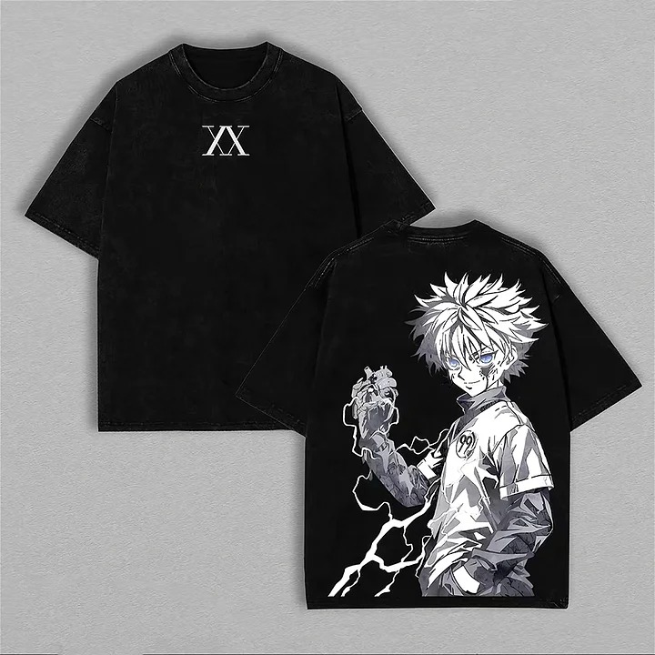 Cosplay Anime Killua Zoldyck - Koszulka Hunter X Hunter Killua Zoldyck