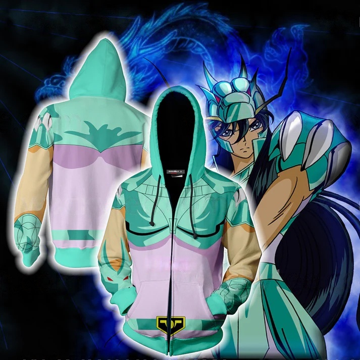 Anime Cosplay Shop - Anime Saint Seiya Bluzy z nadrukiem