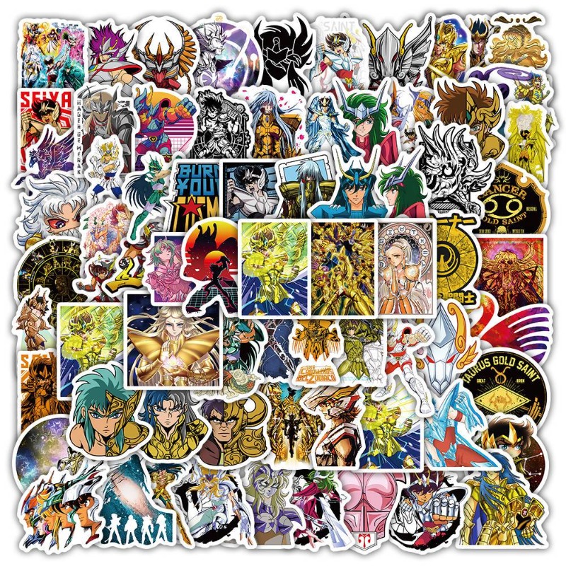 Anime Cosplay Roleplay - 101 szt. Naklejki Anime Saint Seiya,