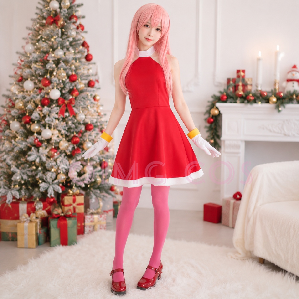 Anime Cosplay Dress - Kostium Cosplay Amy Rose dla dorosłych,