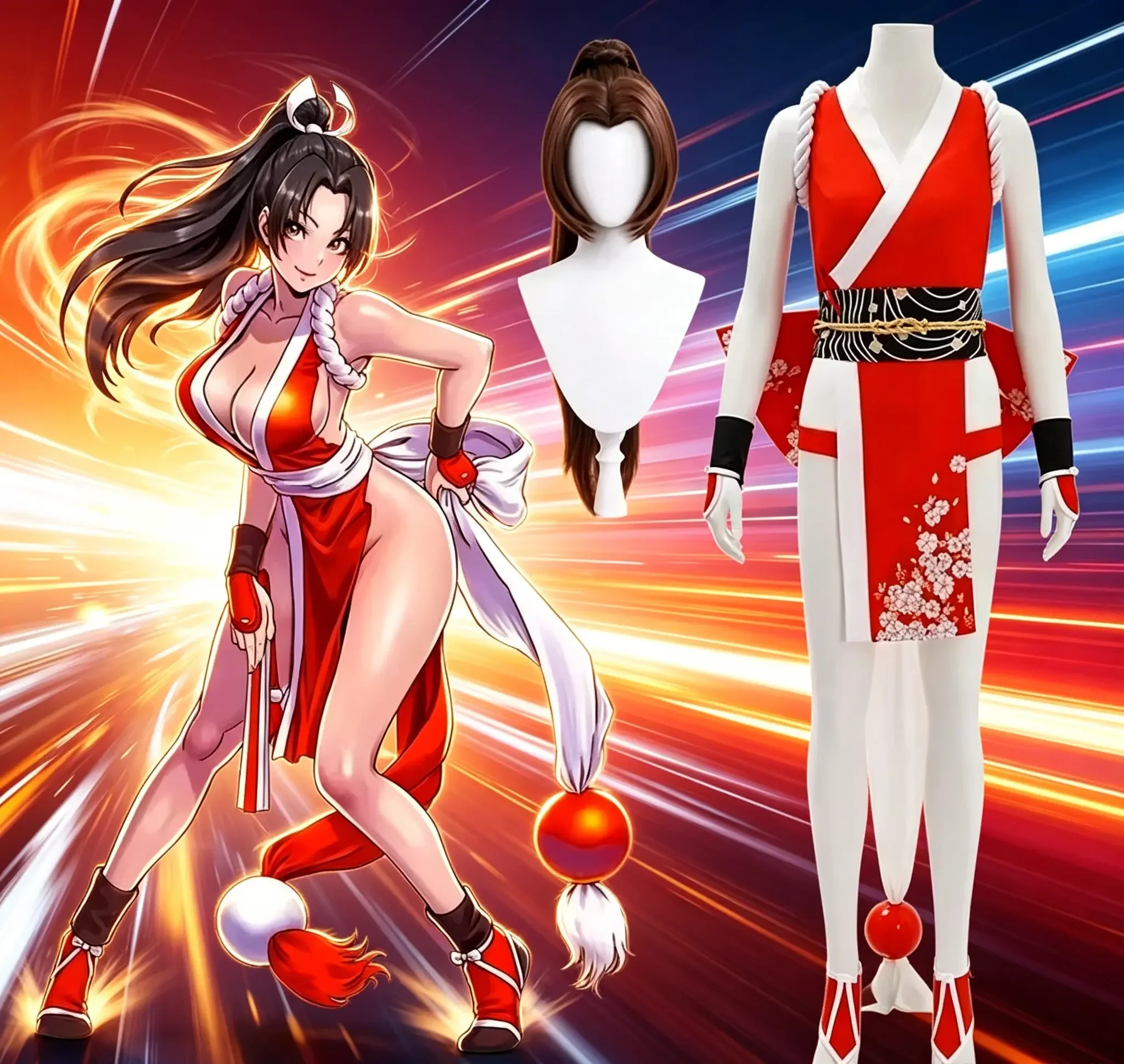 Anime Cosplay Ninja - 2026 Nowy damski kostium cosplay z