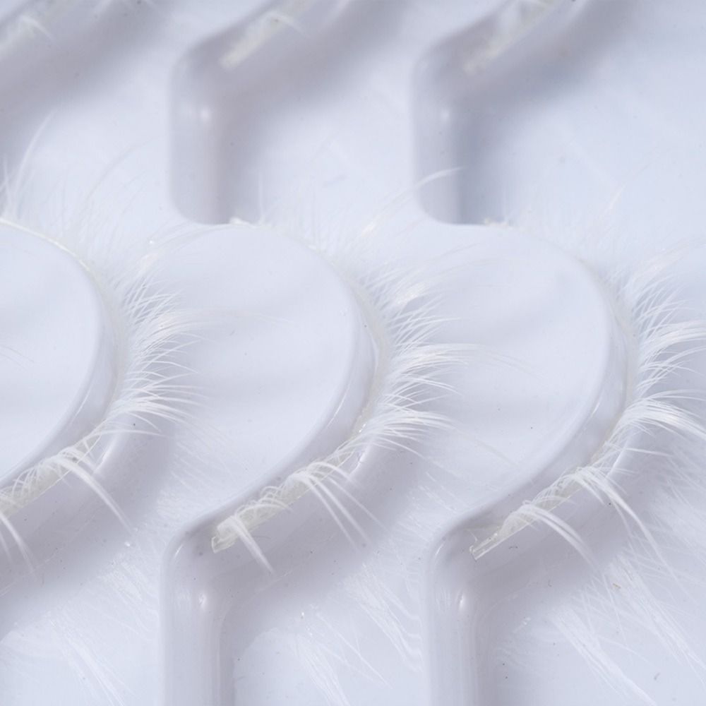 Anime Cosplay Lashes - Białe Białe Rzęsy Anime Japoński Styl