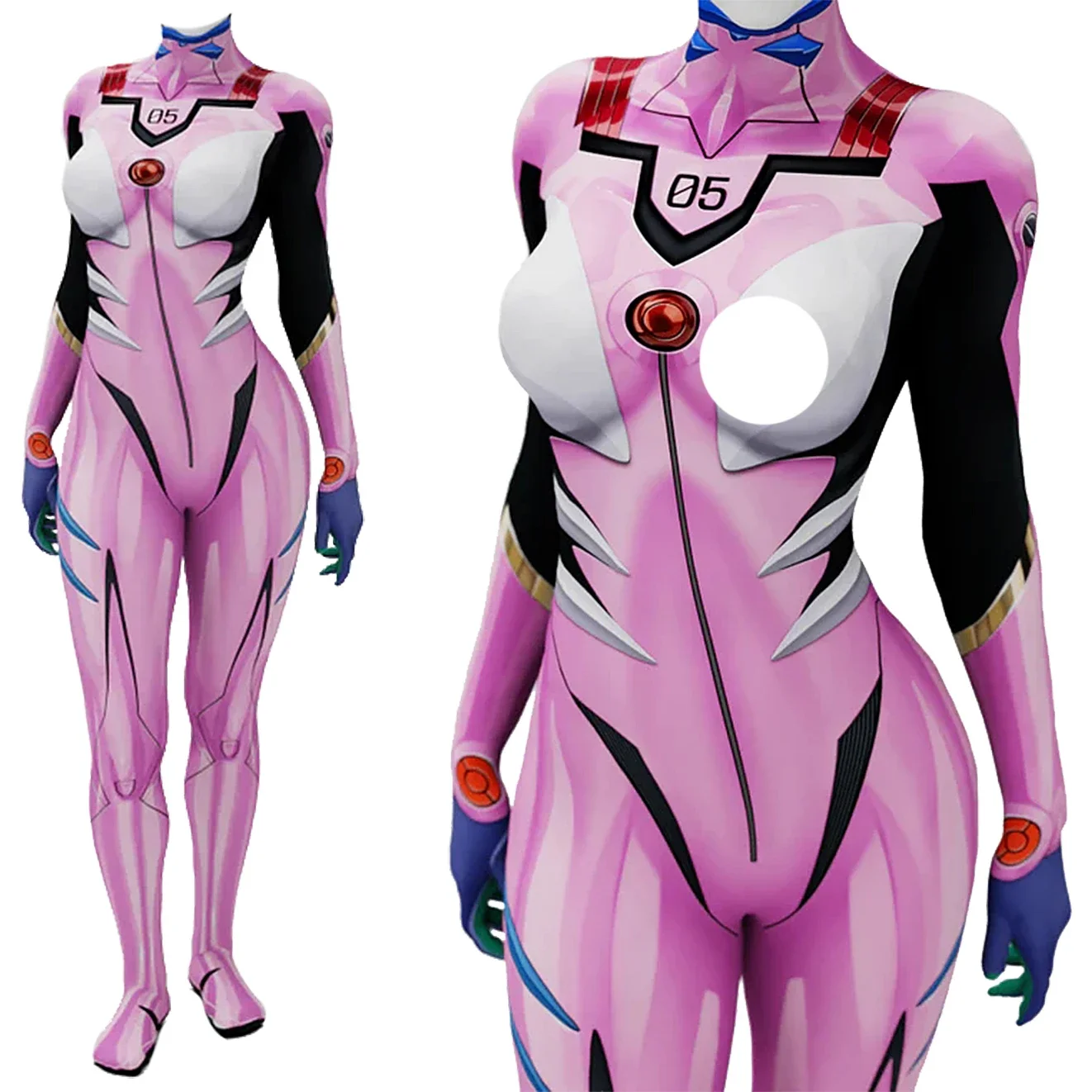 Anime Cosplay Girl - Anime EVA 05 Makinami Strój Cosplay