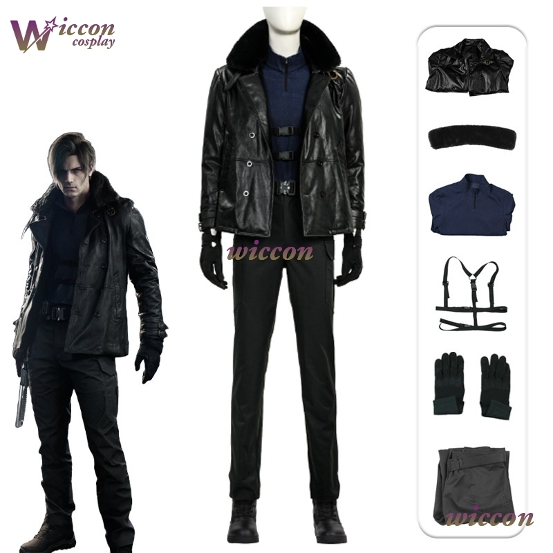 Anime Cosplay Female - Kostium Cosplay Requiem Resident Evil Leon·S·Kennedy,