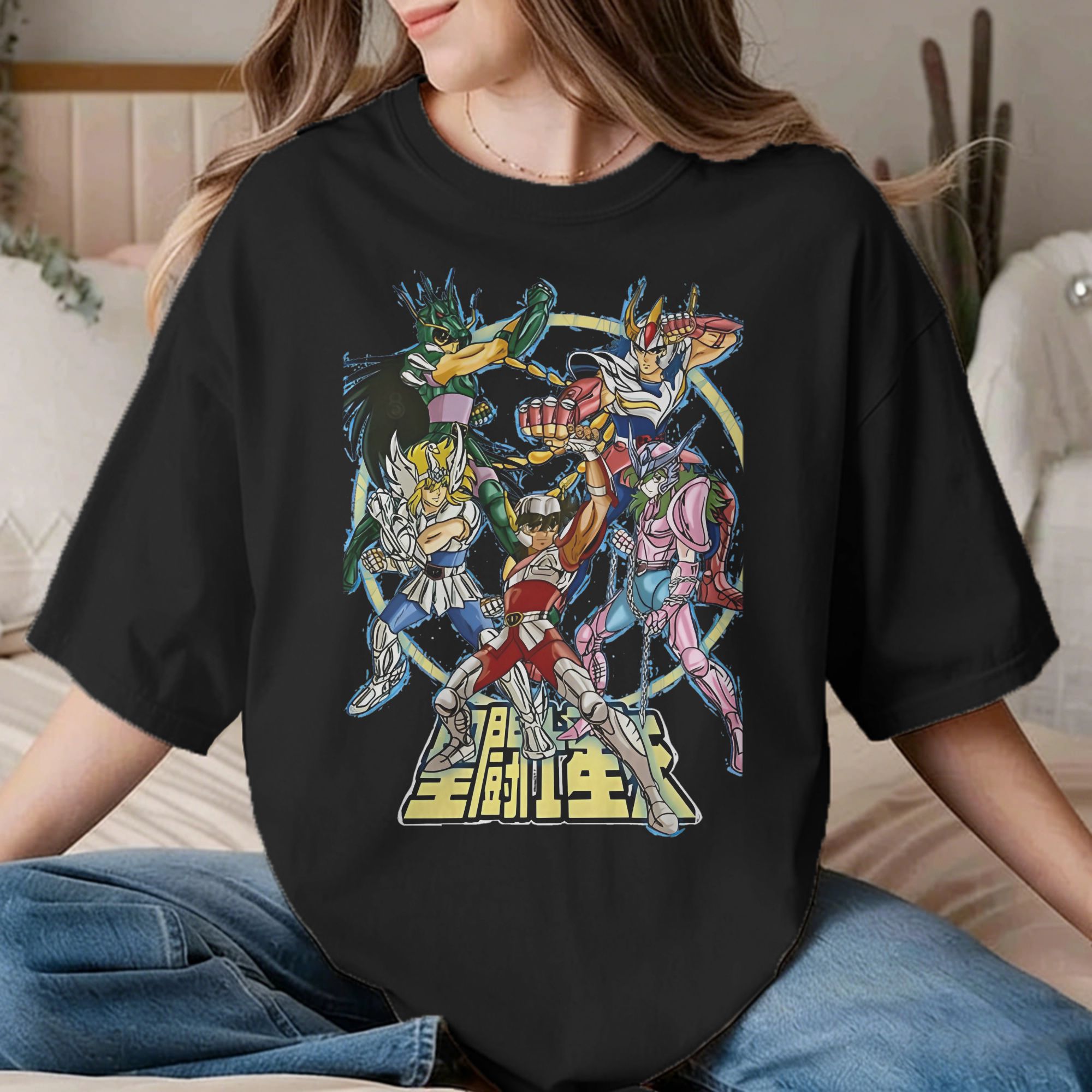 Anime Cosplay Ideas Male - Koszulka Rycerze Zodiaku dla Kobiet i