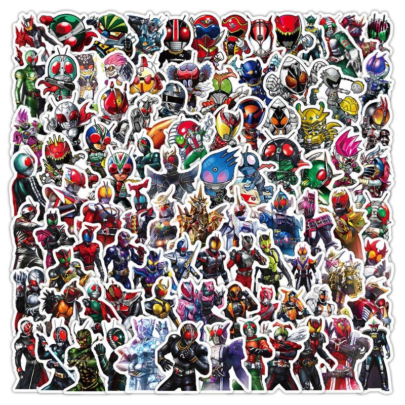 Anime Cosplay Cute - 103 szt. Naklejki Kamen Rider Estetyczne,