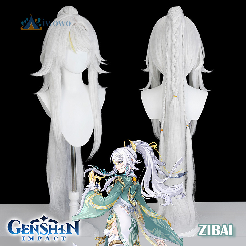 Peruka Cosplay Zibai Genshin I – Anime Cosplay Girl recenzja i cena