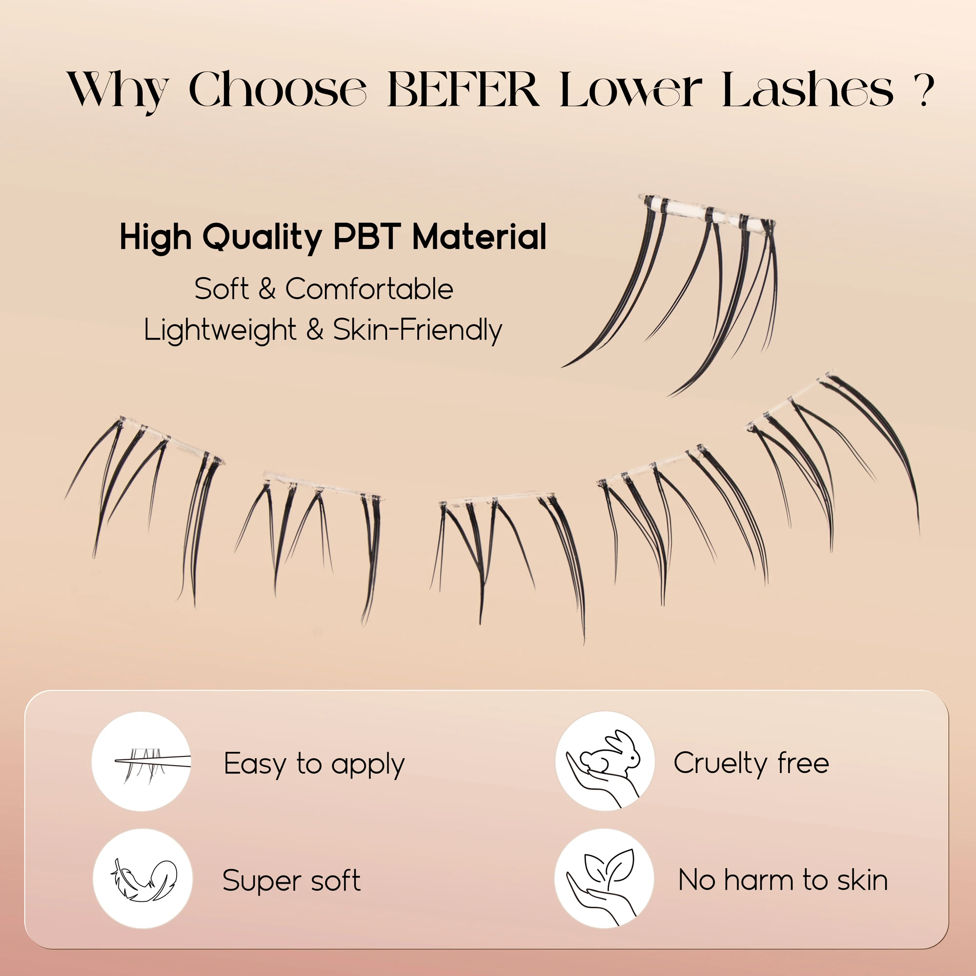 Befer Bez Kleju Dolne Rzęsy Na – Anime Cosplay Lashes recenzja i cena