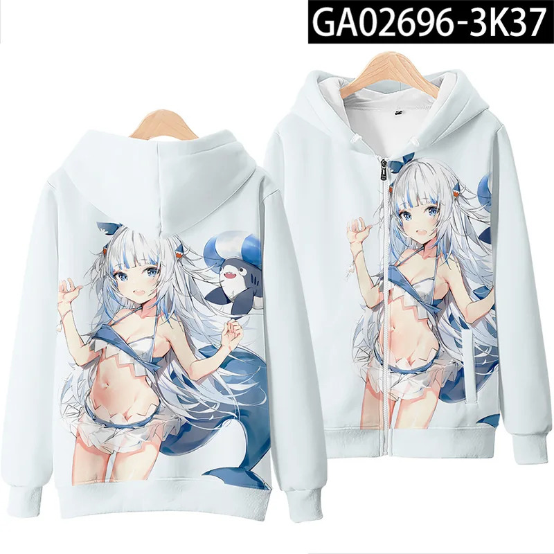 Anime Gawr Gura cosplay Bluzy  – Anime Cosplay Shop recenzja i cena