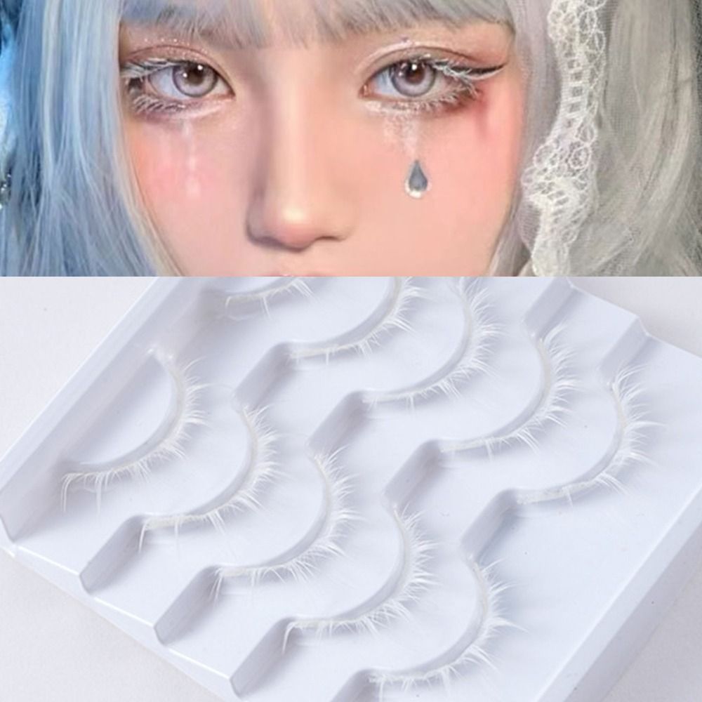 Białe Białe Rzęsy Anime Japońs – Anime Cosplay Lashes recenzja i cena