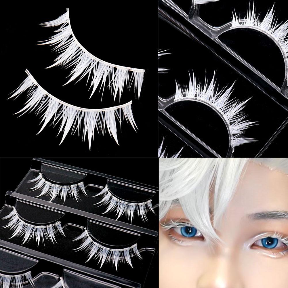 Białe sztuczne rzęsy do cospla – Anime Cosplay Lashes recenzja i cena