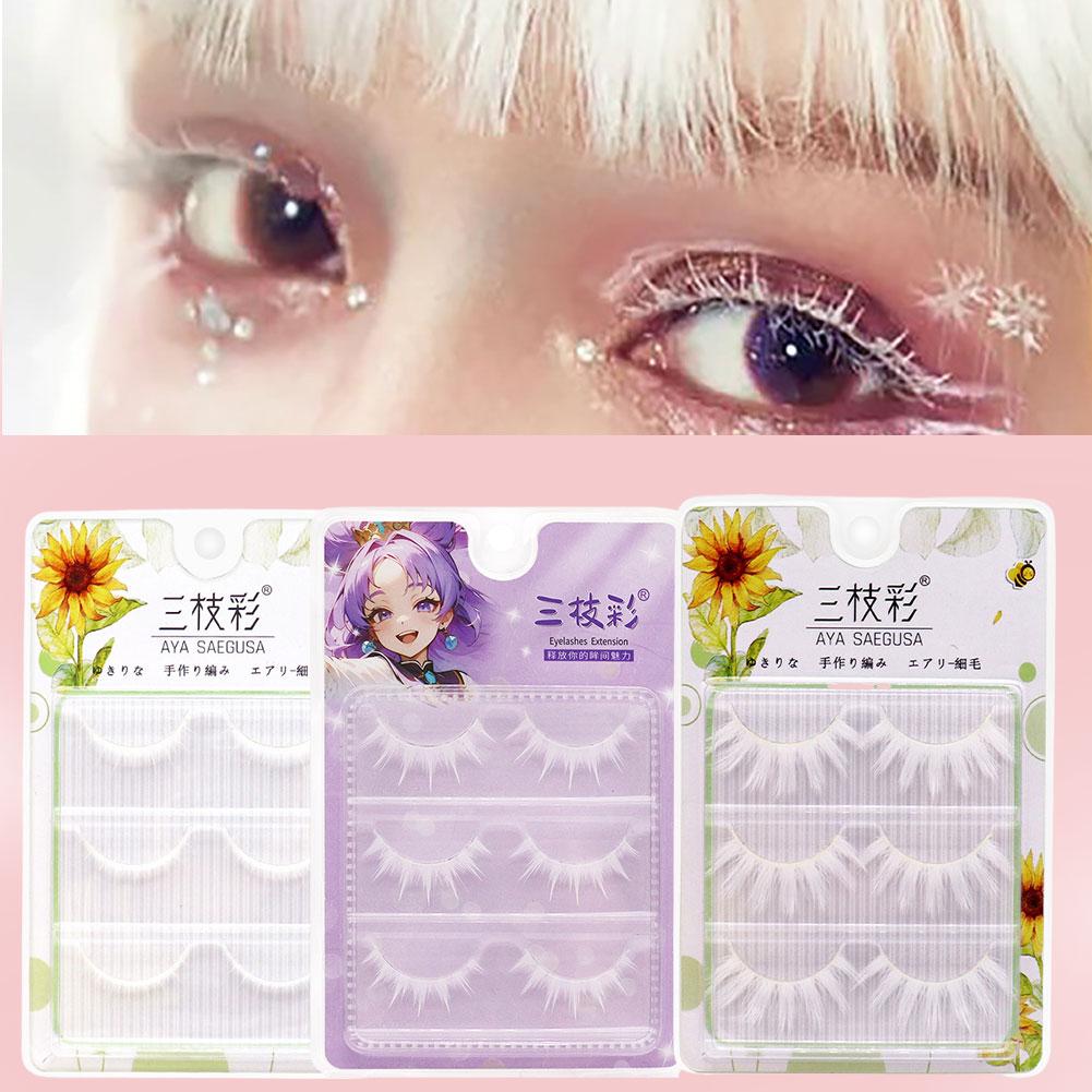 Białe sztuczne rzęsy do cospla – Anime Cosplay Lashes recenzja i cena