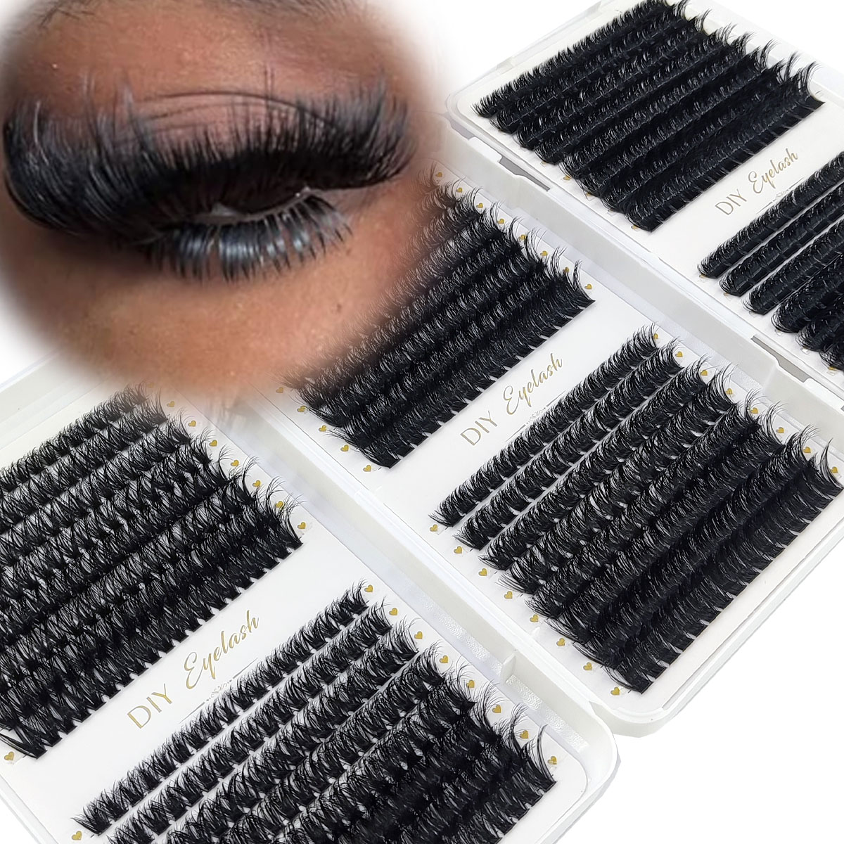 HBZGTLAD 200D-60D Kępki rzęs z – Anime Cosplay Lashes recenzja i cena