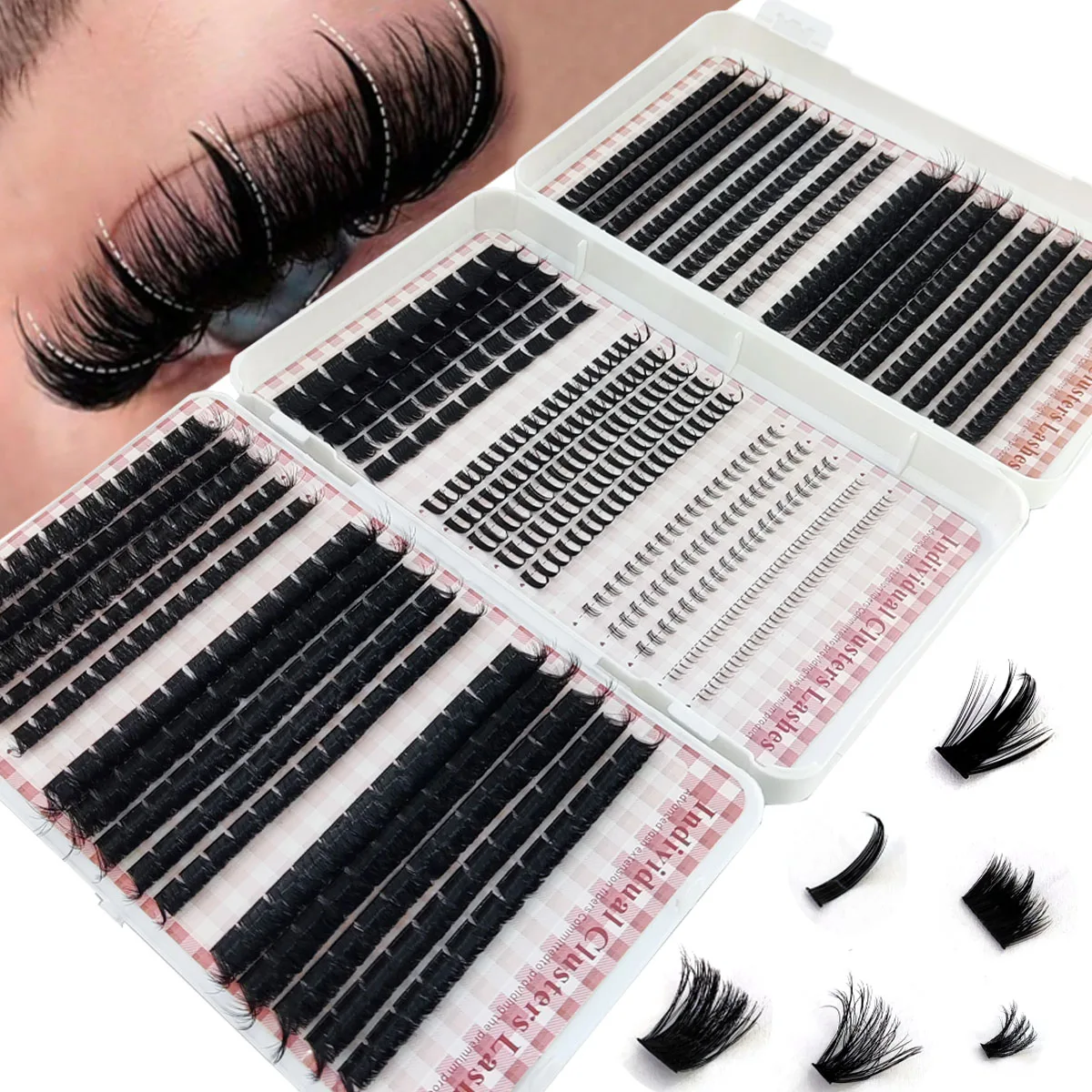 HBZGTLAD 200D-60D Kępki rzęs z – Anime Cosplay Lashes recenzja i cena