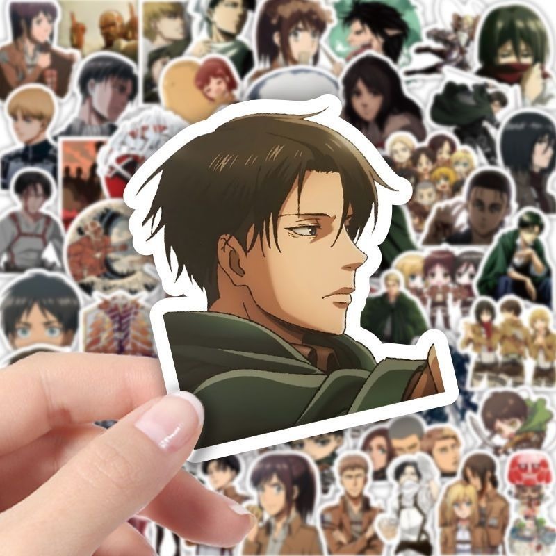 60 szt. Naklejek Anime Atak Ty – Anime Cosplay Cute recenzja i cena